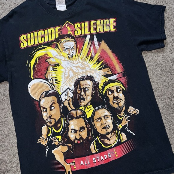 Vintage Suicide Silence Shirt Medium Metal Band Merch Rare Y2K - Picture 1 of 7